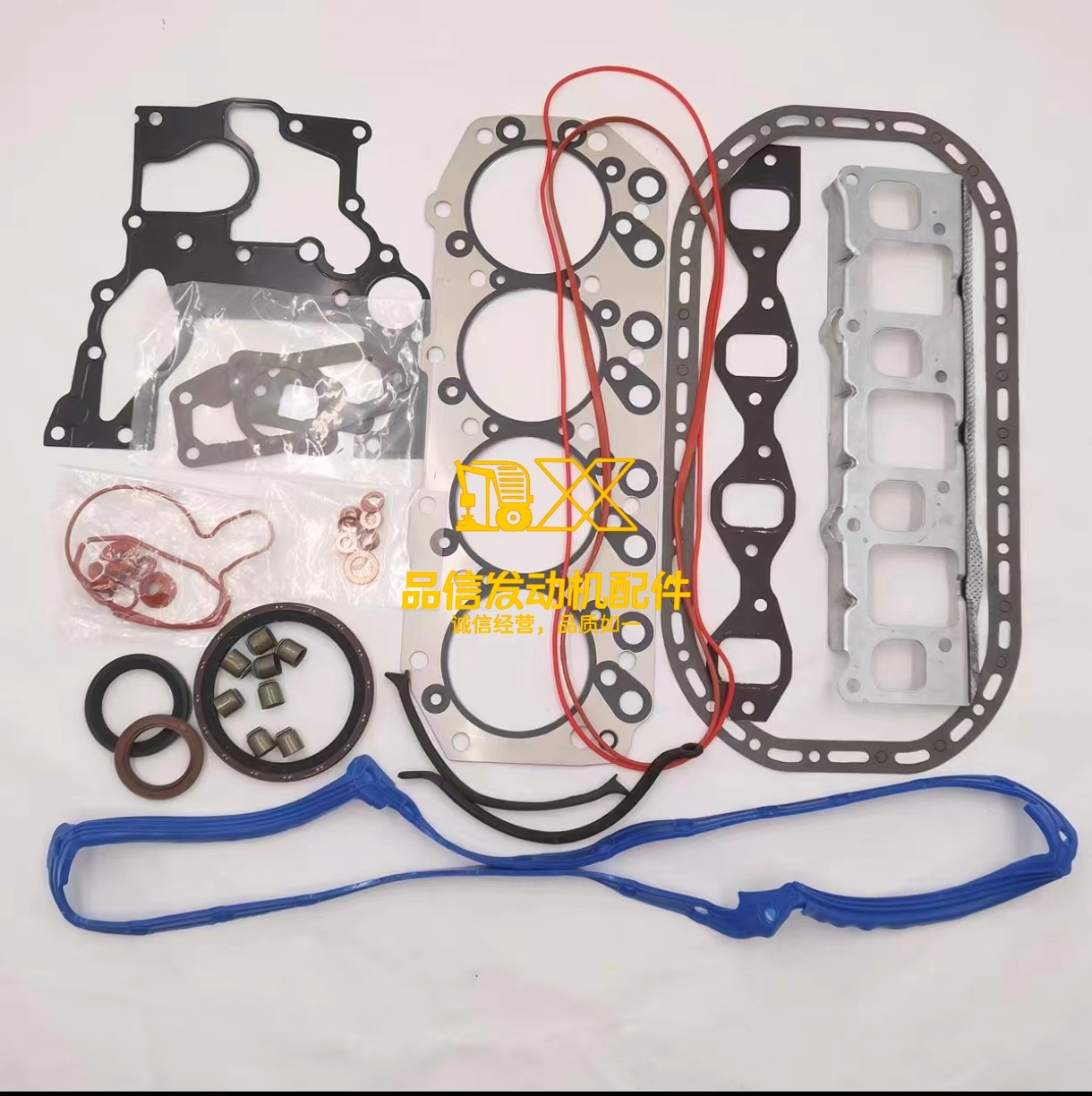 FridayParts 4JB1 Overhaul Rebuild Kit for Isuzu Engine 4JB1 2.8L Bobcat Loader 1213 843 853 (Square Piston Base, 31MM Diameter Piston Pin)