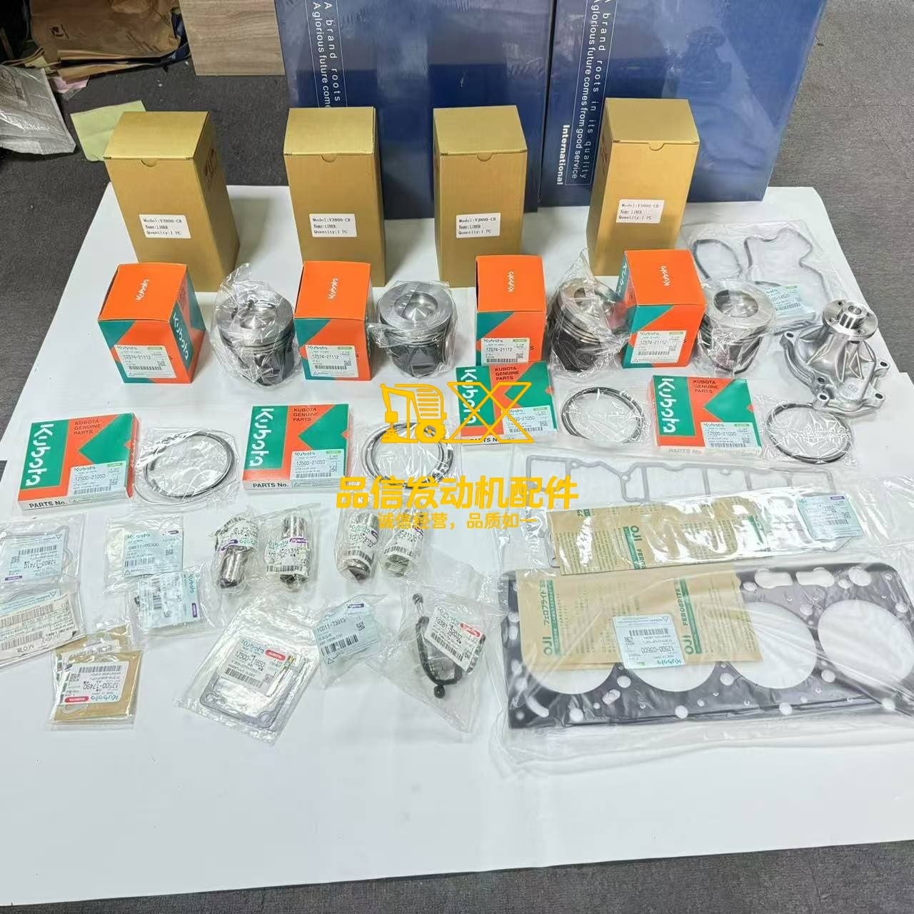 Kubota V3800 Engine Piston 1J550-2111 1J550-21112 1G514-21110 1J574-21112 Piston Ring Kubota Overhaul Kit