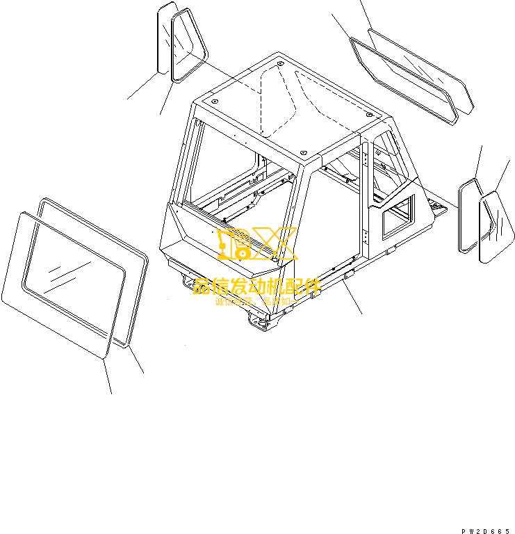 Genuine Original Parts 569-54-83130  569-54-83131 GLASS