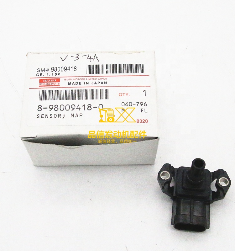 Genuine Japan Original Auto Parts 4HK1 6HK1 8-98009418-0 8980094180 Intake Pressure Sensor