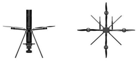 GX101O Cup-shaped Quadcopter Throwing Drone - Versatile Reconnaissance & Surveillance UAV