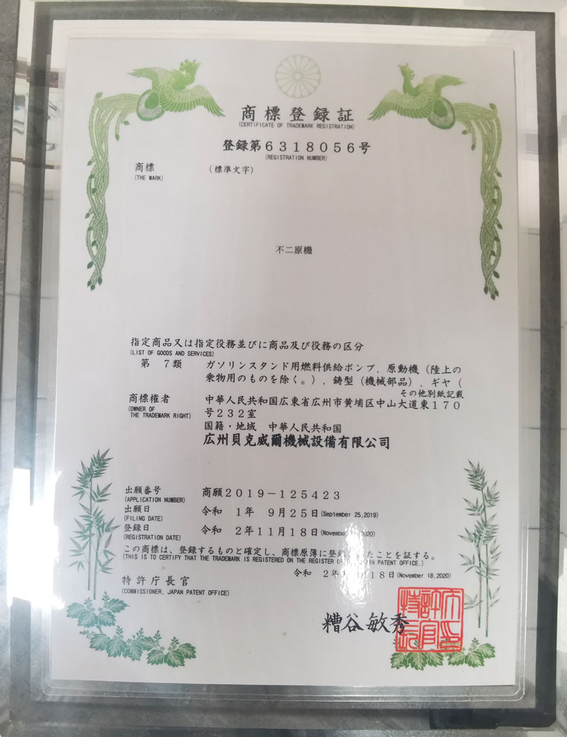 Trademark Certificate