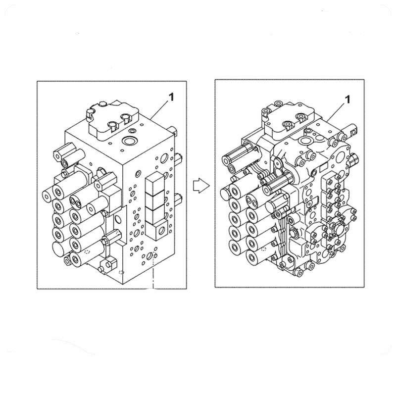 Case CX210B Main Control Valve KRJ5753