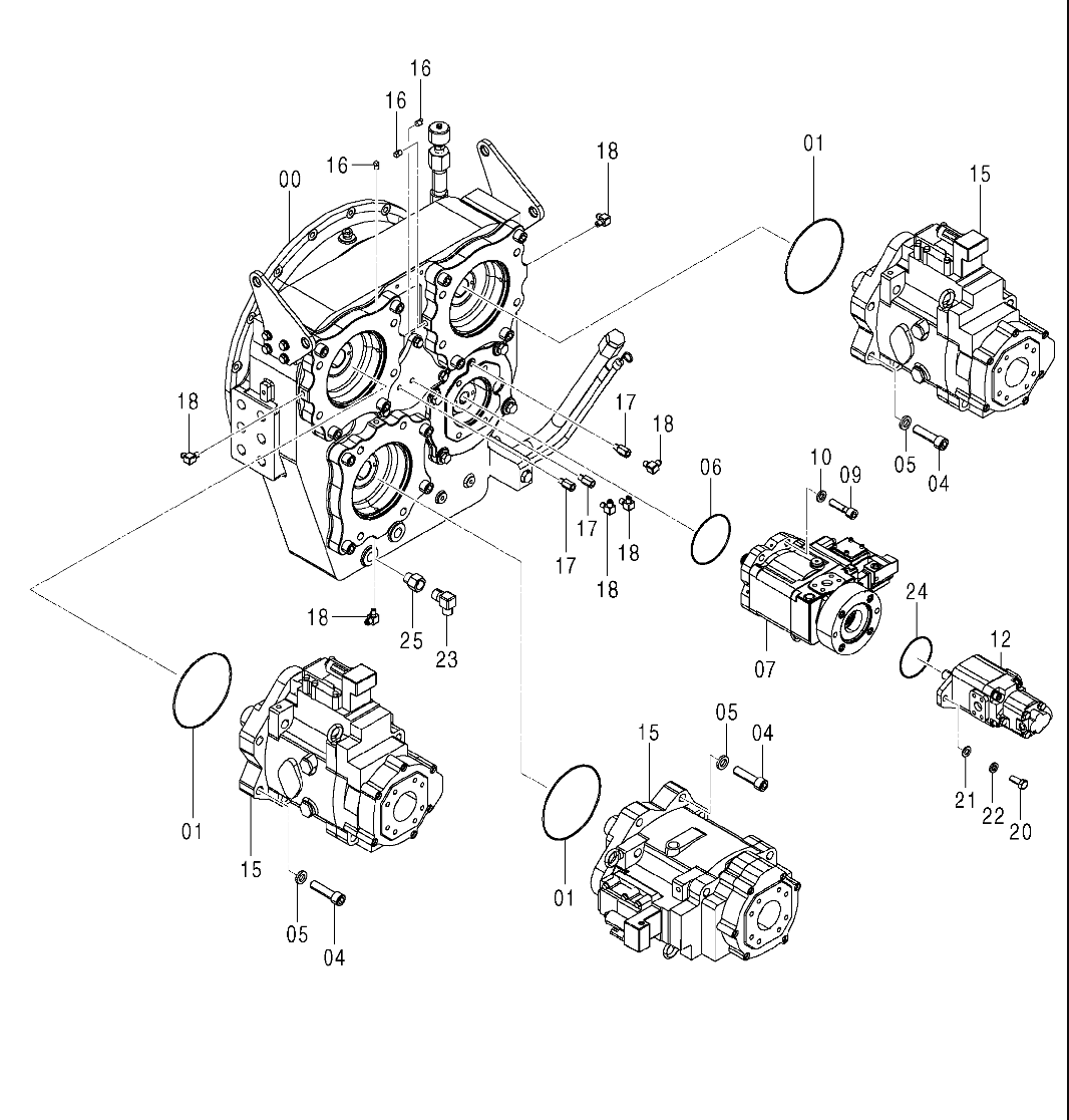 4667614 Hitachi Piston Pump 