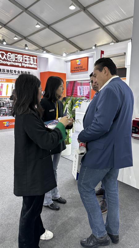 Photos of customers at major exhibitions