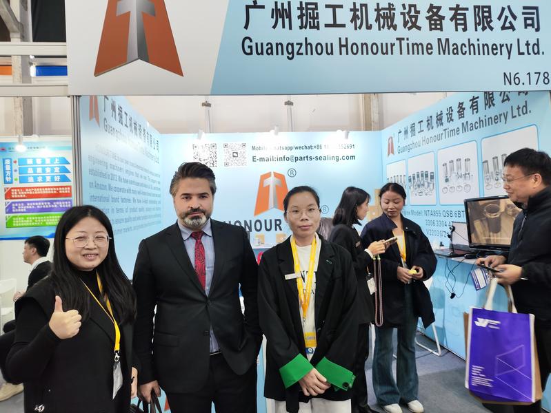 Photos of customers at major exhibitions