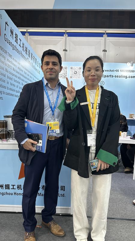 Photos of customers at major exhibitions