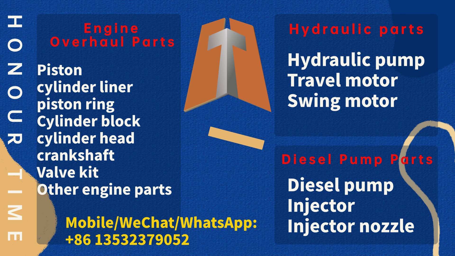 Premium Excavator Undercarriage Parts & Engine Overhaul Solutions by HONOUR TIME