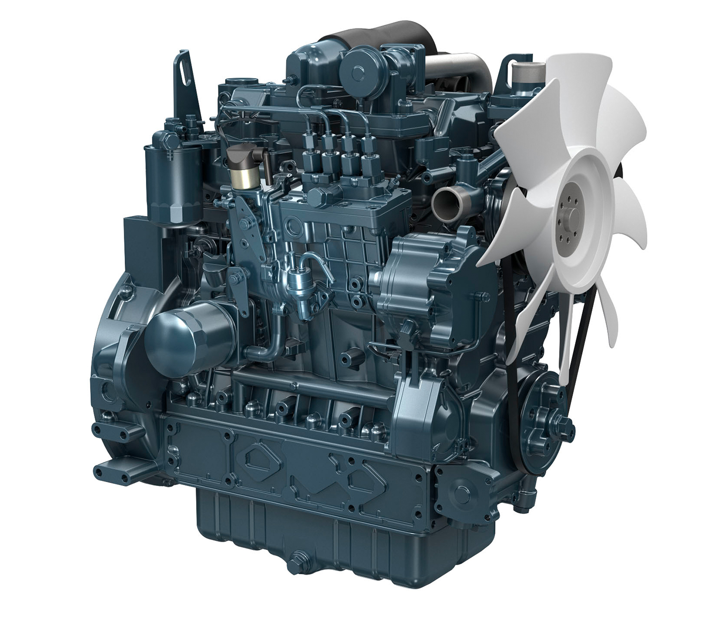 Kubota V3800-DI-T-EF15 Engine 1J553-41001 2600RPM 72.9KW 99.2HP