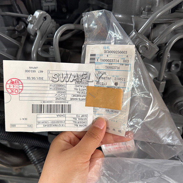 ISUZU 6HK1XKSA engine YA00023714