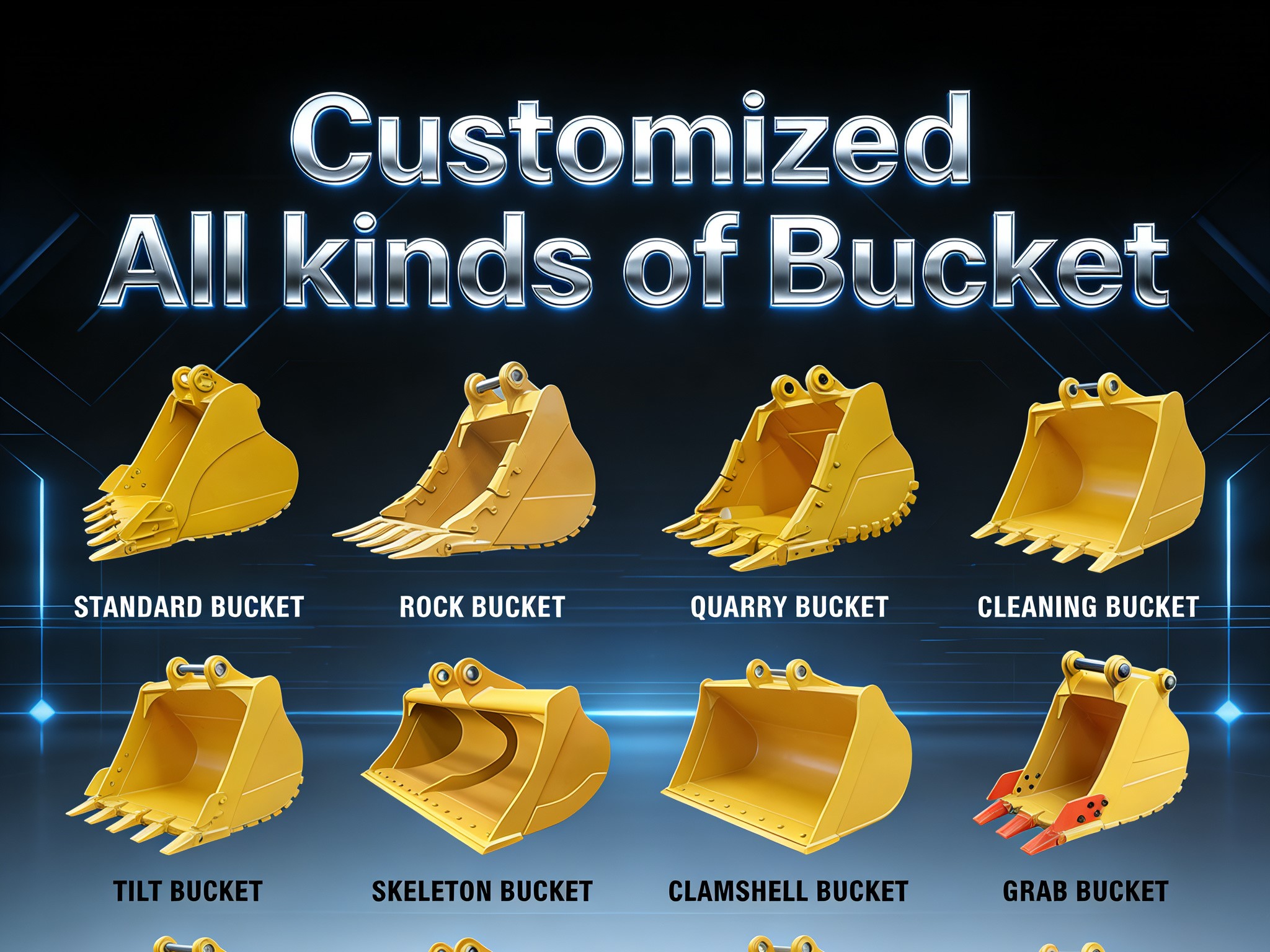Your Perfect Excavator Bucket Awaits – Custom or Ready to Go.