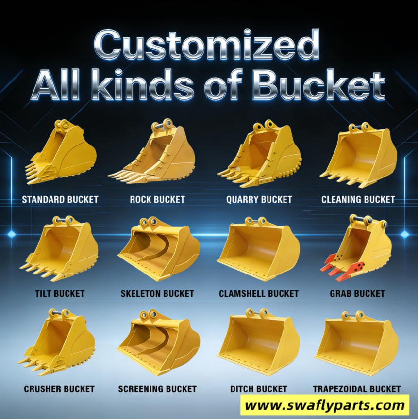 Your Perfect Excavator Bucket Awaits – Custom or Ready to Go.