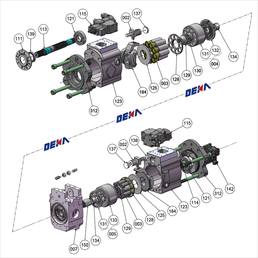K3V112DTP Hydraulic Spare Parts